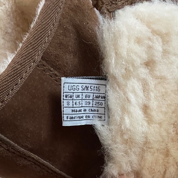 UGG Brown Suede Zip Up Boot Size 8 - Picture 5 of 6